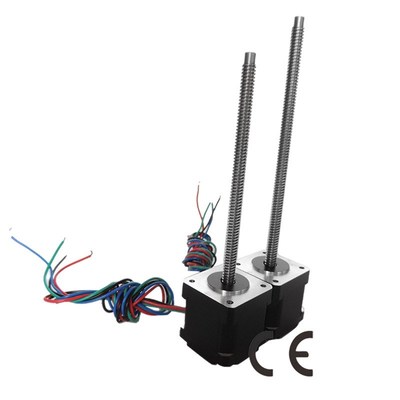 NEMA17 42mm 机身34mm 1.8度 4根线 直线步进电机 丝杠电机