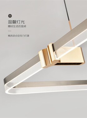 灰色方形客厅灯现代简约大气大厅主灯2023年新款极简轻奢餐厅吊灯