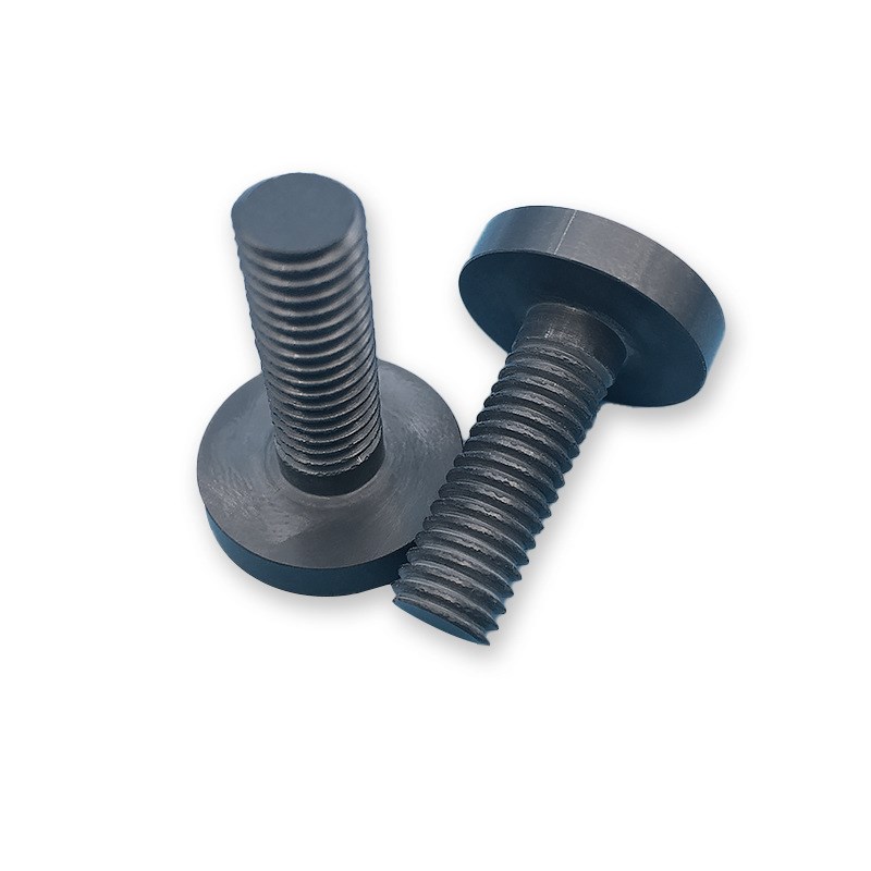 氮化硅陶瓷螺丝定制 绝缘陶瓷固定螺柱螺栓加工 精密陶瓷螺杆