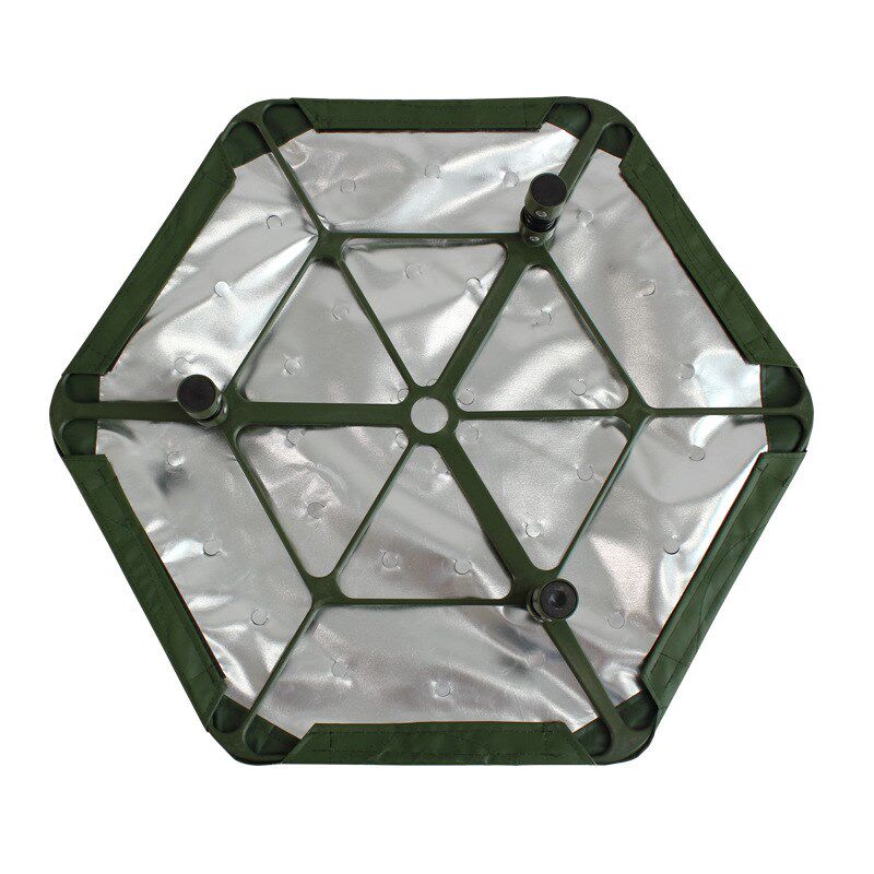 伪装网装备铁质伪装网伪装网隔热模块六角形磁铁隔热模块  丛林款