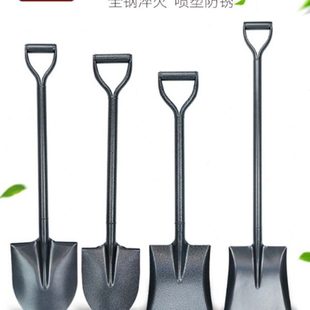 铁锹锰钢农用铲子园艺小铁铲挖沙铁锨挖土神器种花种菜工具车载锹