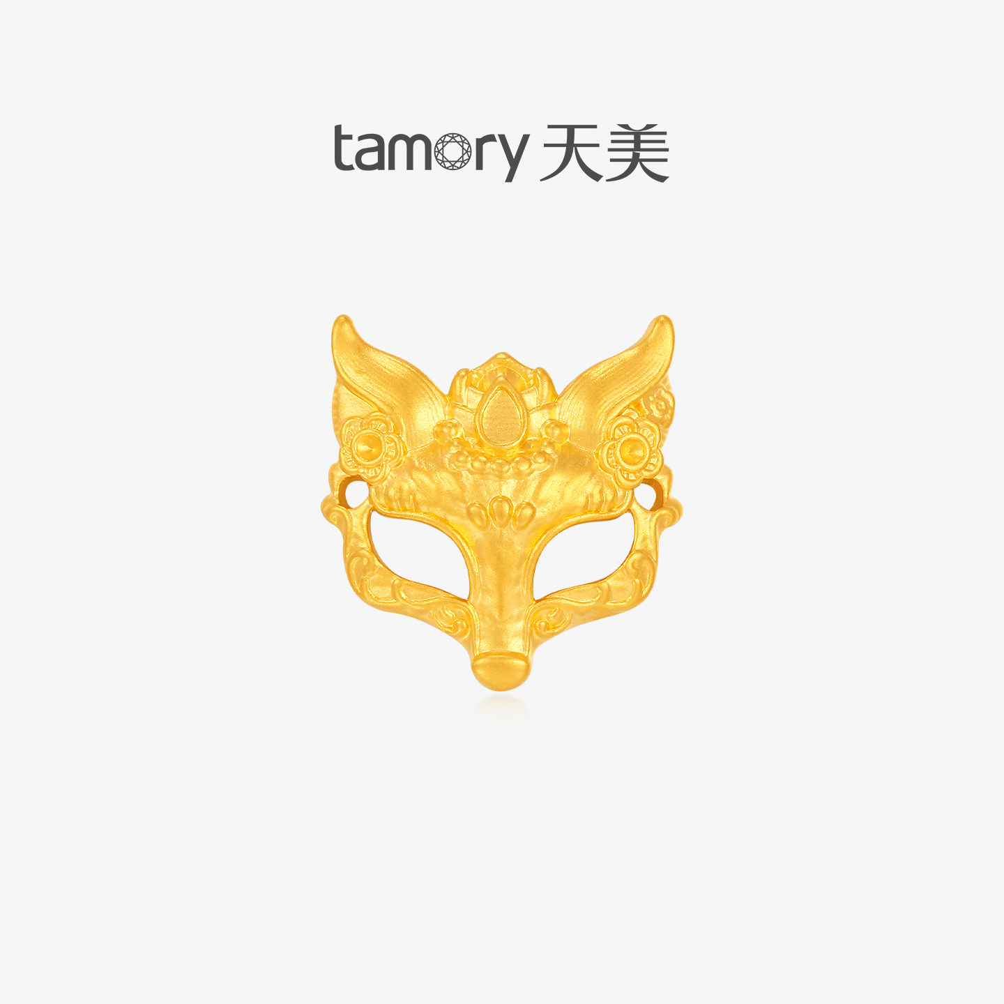 天美珠宝黄金灵狐面具DIY配件图片