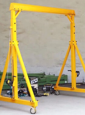 定 制0.5吨1t简易手推移动式龙门架2吨3T5吨万向轮电动龙门吊行车