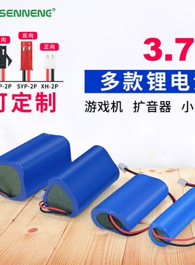 3.7v锂电池组18650芯带保护板 音箱扩音器空心杯车载冰箱通用电池