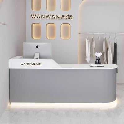 简型现代女装店吧银台服装约店铺小收台美容院美发店前台接待柜