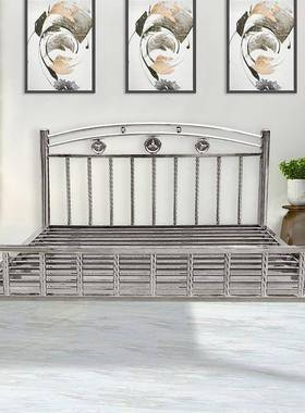 JYLG001不锈钢床1.8m出主租房床公寓床卧儿童床钢床床宿舍钢架双