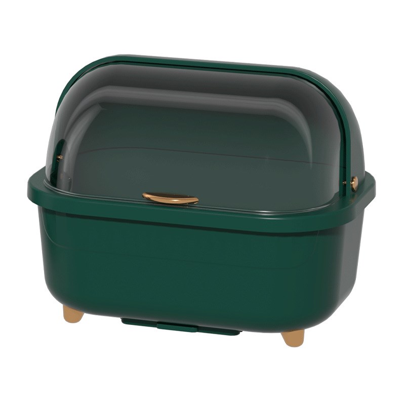 碗筷收纳盒碗柜带盖装餐具碗盘箱放碗家用置物厨房沥水碗架碗碟架