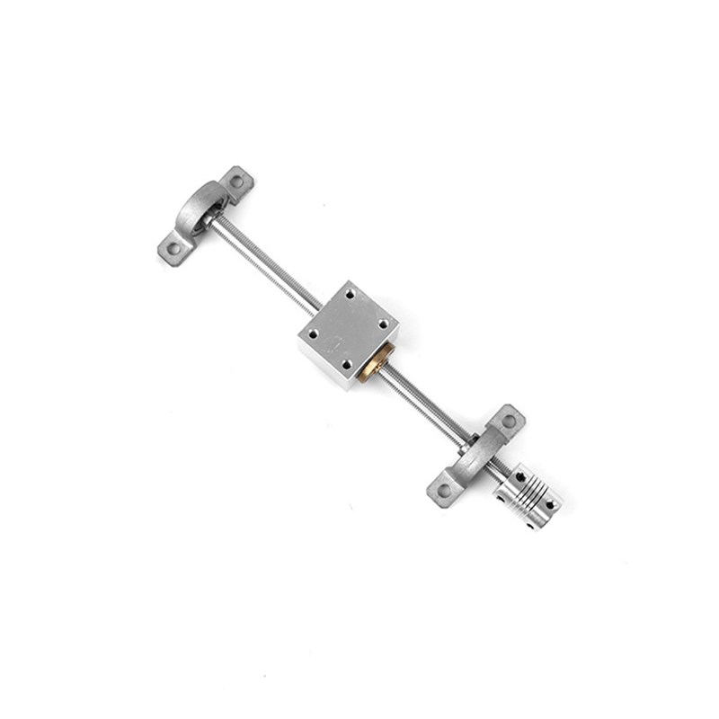 T型丝杆T8丝杆3D打印丝杆直径8mm梯形丝杆螺母丝杆套组配螺母座