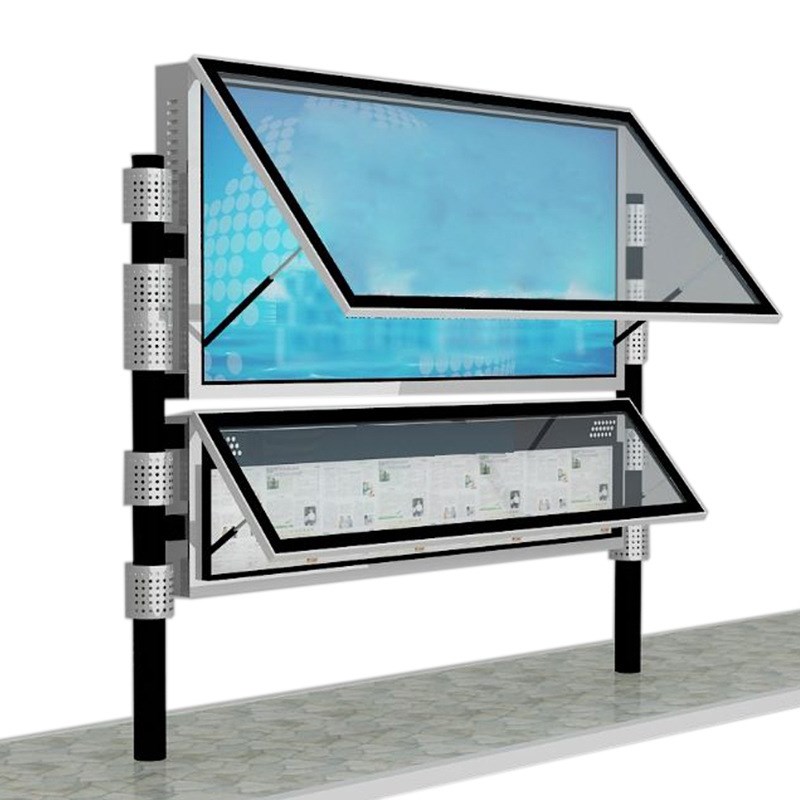 广告灯箱宣传栏社区阅报栏户外太阳能滚动灯箱电子广告牌厂家直销