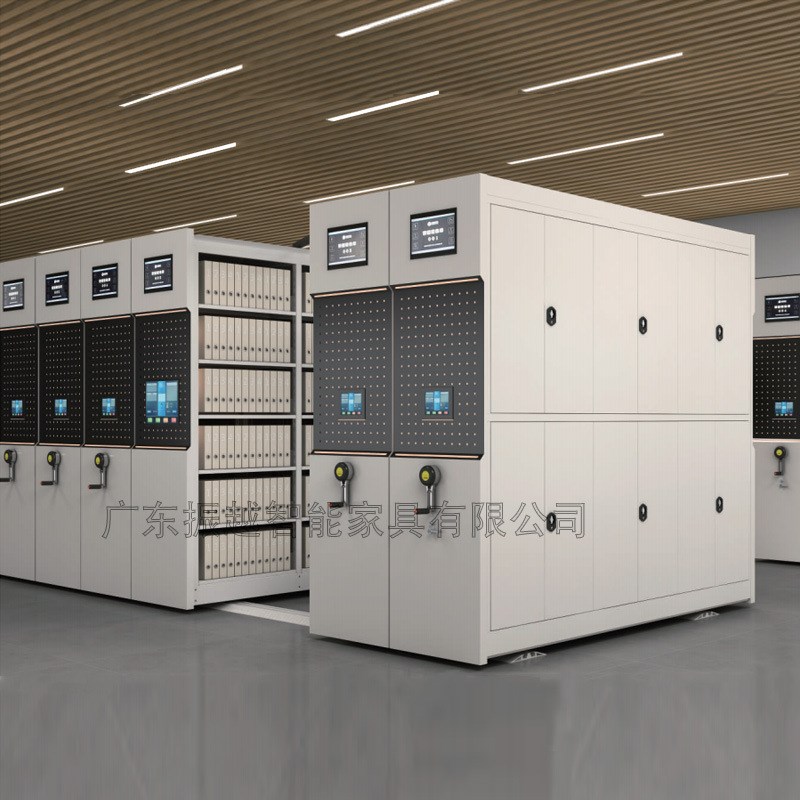 智能型密集架厂家档案库房手摇式电动档案柜钢制移动留样柜密集柜