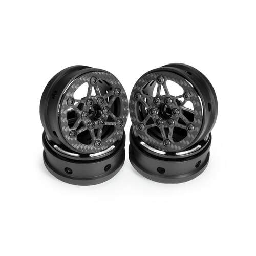 1.9寸碳纤维轻量化轮毂适用于1/10 RC遥控攀爬车SCX10 D90 Capra