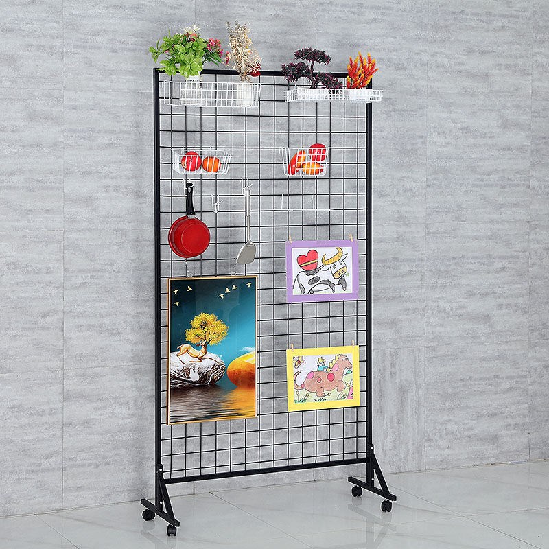 可移动作品展示架铁艺网架夜市展示架铁艺摊位货架摆摊架子陈列架