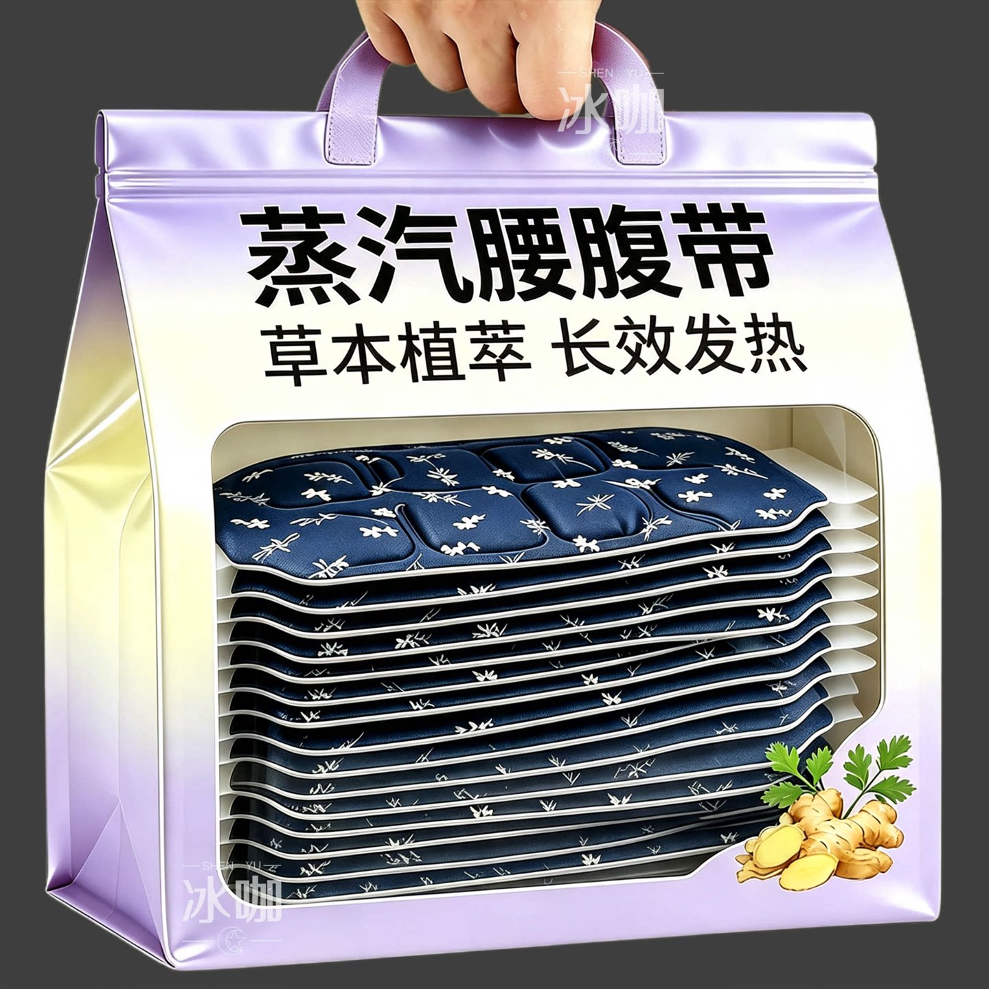 草本蒸汽暖贴呵护腰腹温润舒适