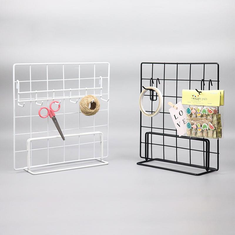 网格展示架支架幼儿园作品环创架摆摊照片桌面立架网片饰品铁丝网