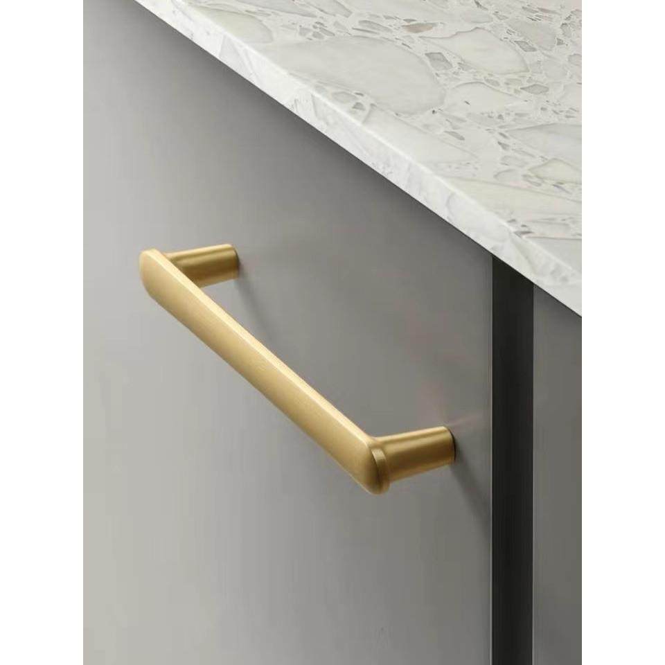 轻奢仿铜柜门拉手抽屉现代简约衣柜把手鞋柜橱柜子拉丝金色小拉手,基础建材,小拉手,淘宝优惠券,粉丝福利购,淘宝优惠卷