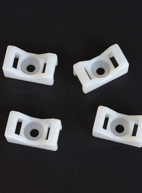 马鞍形扎带固定座?螺丝孔座固定卡 理线电缆线夹 ?只