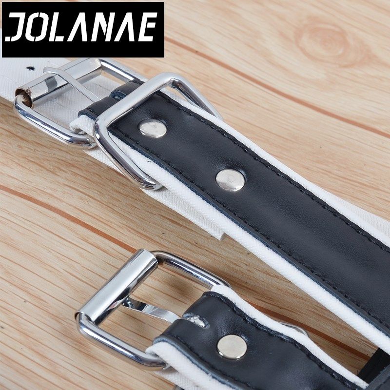 JOLN牛皮手风琴背带黑白加宽加厚9通用