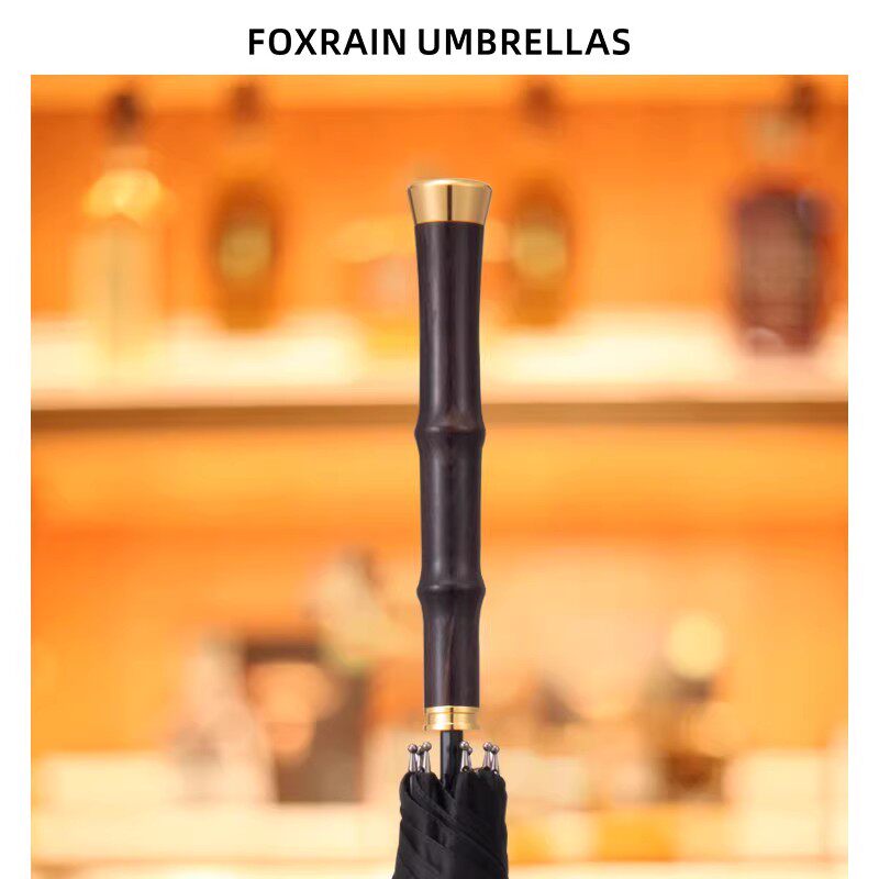 复古绅士贵族伞直杆檀木长雨伞男大号级