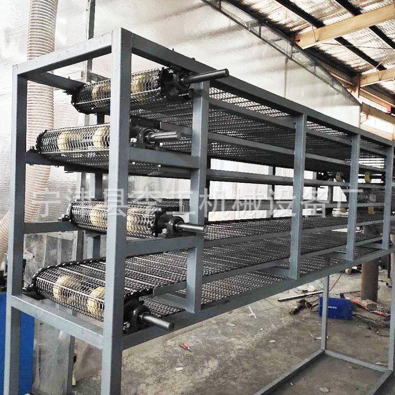 不锈钢中药材烘干机耐磨多层网带式流水输送线食品颗粒链板烘干机