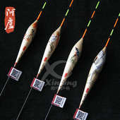 阿卢手绘浮漂LPT19鸟图案栩栩如生钓底芦苇浮漂和钓接口立式 鱼漂