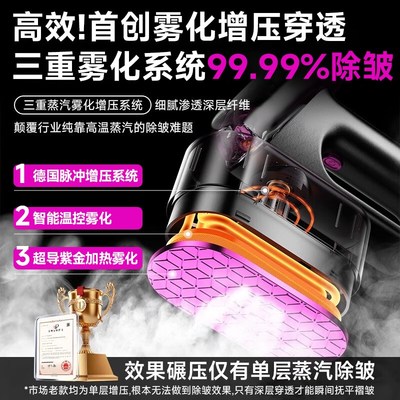 PLUZZ挂烫机烫衣服熨烫机家用小型手持电熨斗2024新款便携式