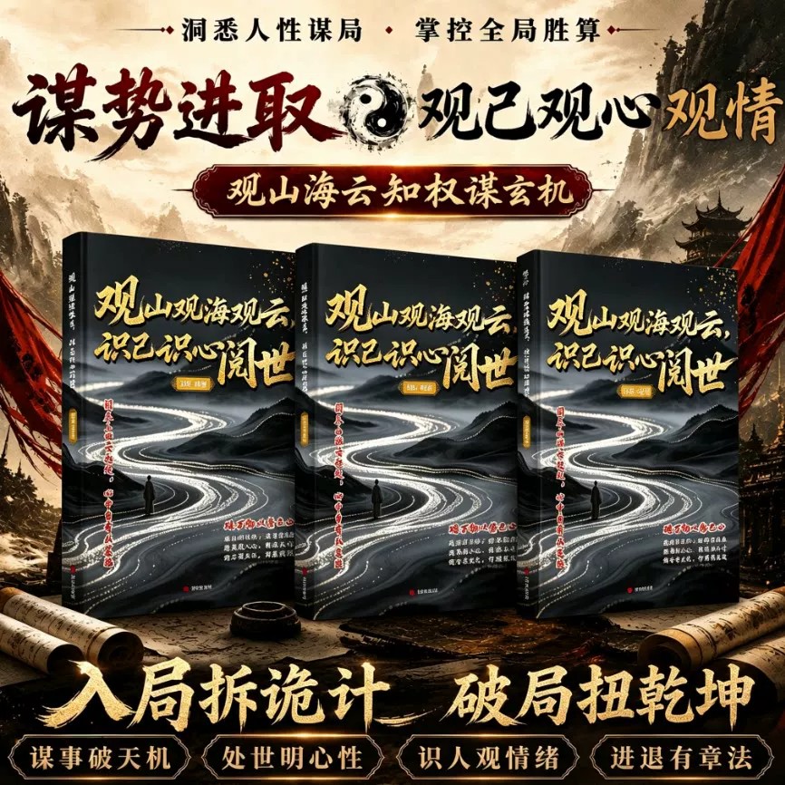 【官方正版】观山 观海 观云观山海云悟处世谋略，吃透人心博弈遇事从容破局正版书籍
