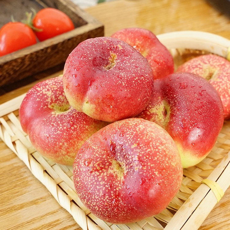 新疆纽扣蟠桃新鲜水果小扁桃油蟠顺丰包邮