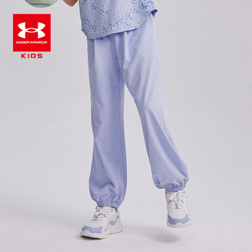 安德玛童装女童速干长裤