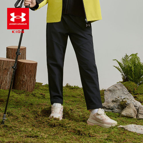 安德玛童装秋季儿童加厚梭织长裤