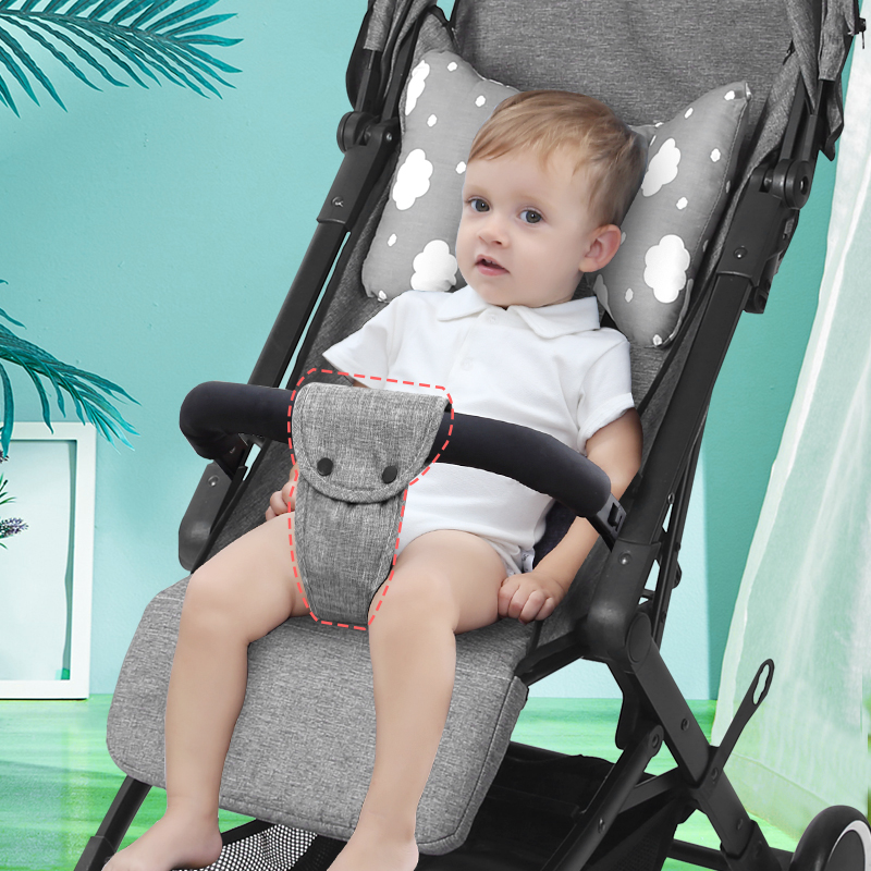 婴儿车防滑前护当护裆伞车腿跨裆部带宝宝车配件扶手套延长安全带