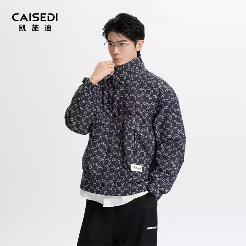 凯施迪美式立领夹克男士秋冬潮牌
