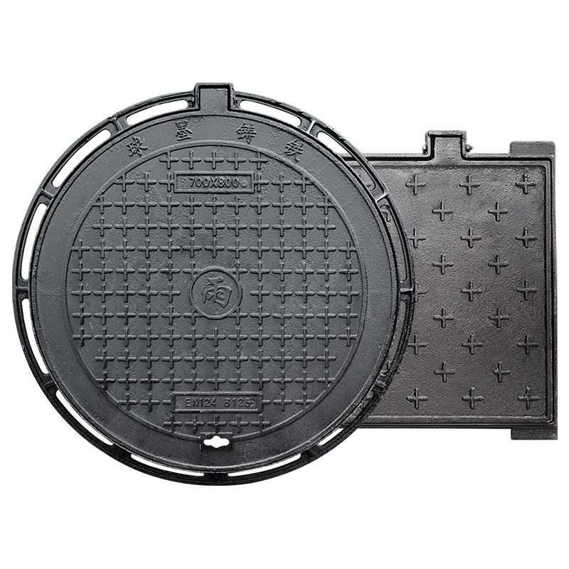 球墨圆形雨水方形排水铸铁井盖污水重型市政沟盖板下水道
