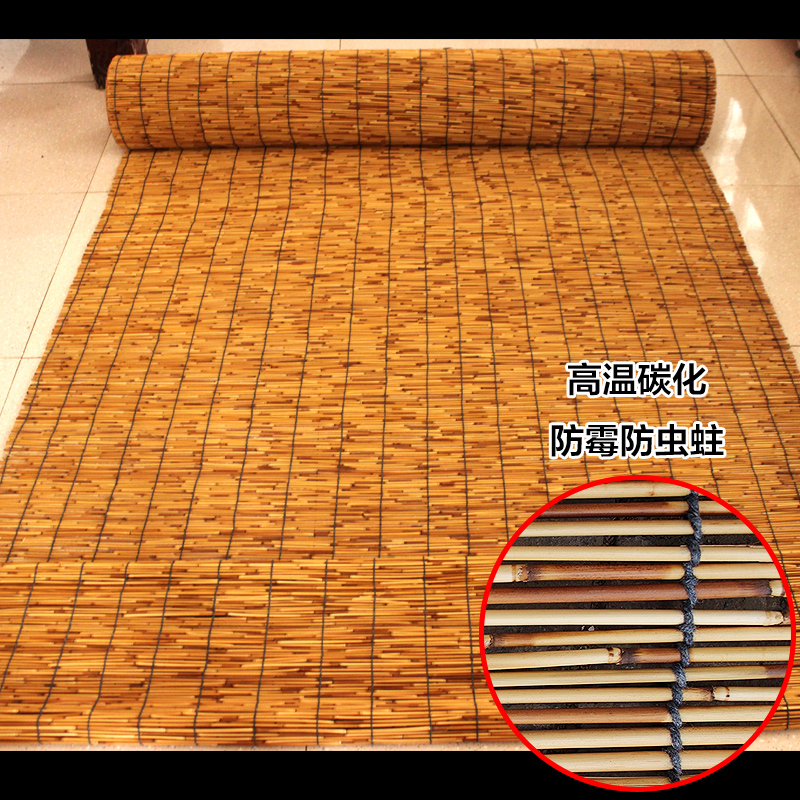 芦苇升降草卷帘阳台遮光遮阳帘茶馆酒楼墙面吊顶装饰装修帘