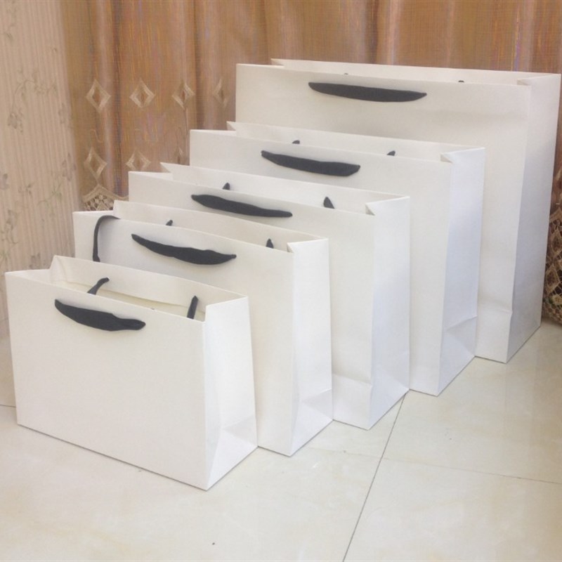 5**5超大号横款白卡纸袋礼品袋全国特大纯色包装袋子装油画婚