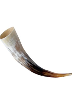 一枚橙 天然中古牛角售楼部样板房茶几台面压书电视柜装饰品