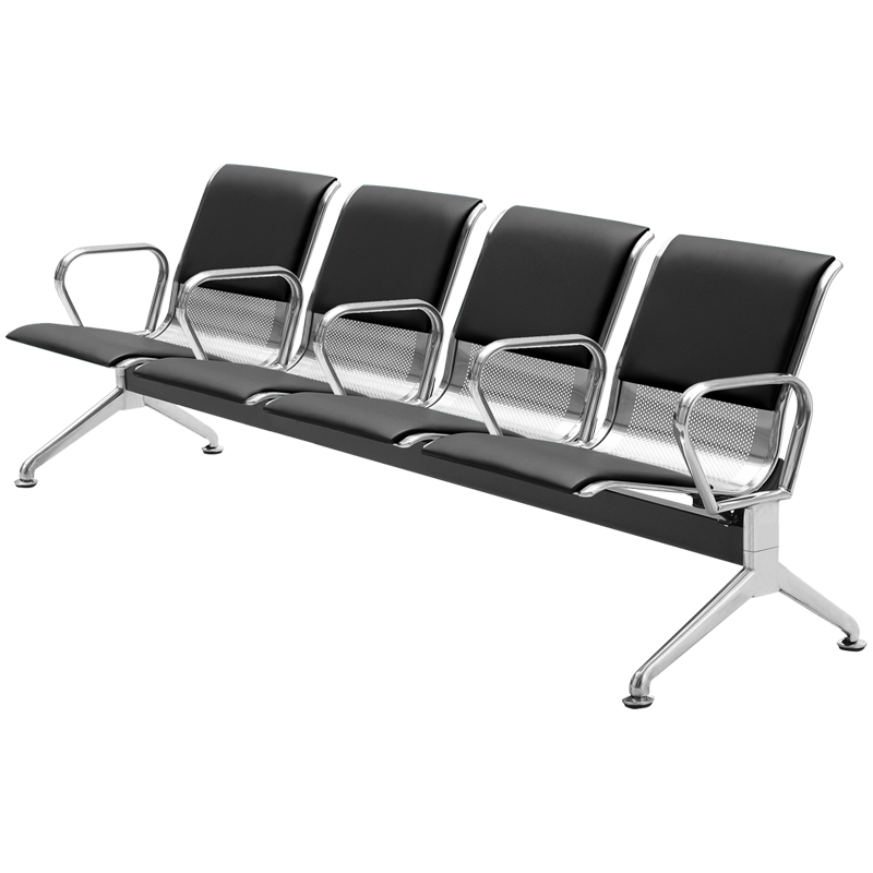 锈钢机场椅排椅公共候车椅带中间扶手等候椅医院候诊椅输液椅