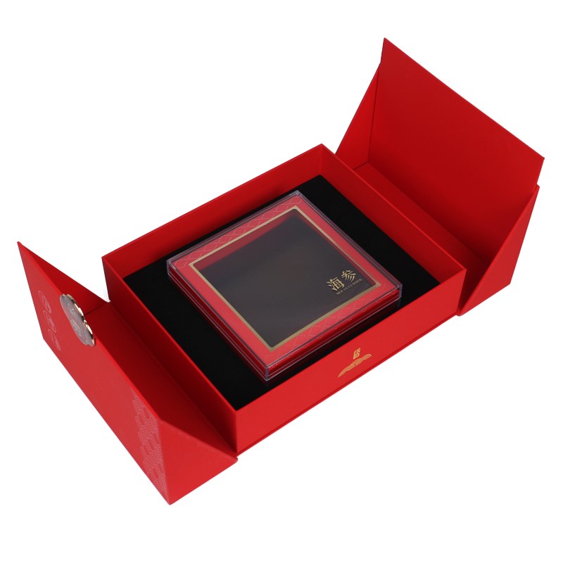 海参礼盒空盒1斤20只瓶装滴塑宝石扣对开门海参包装盒海参礼品盒