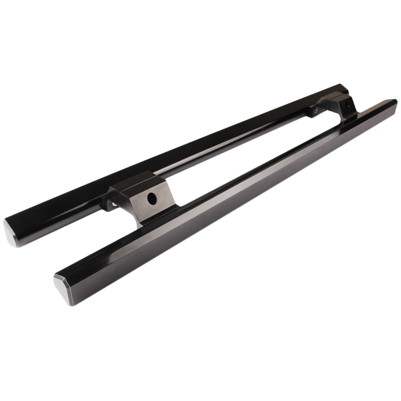 加厚开无框玻璃门拉手 铝合金大门把手 KTV商铺店门扶手 深棕色