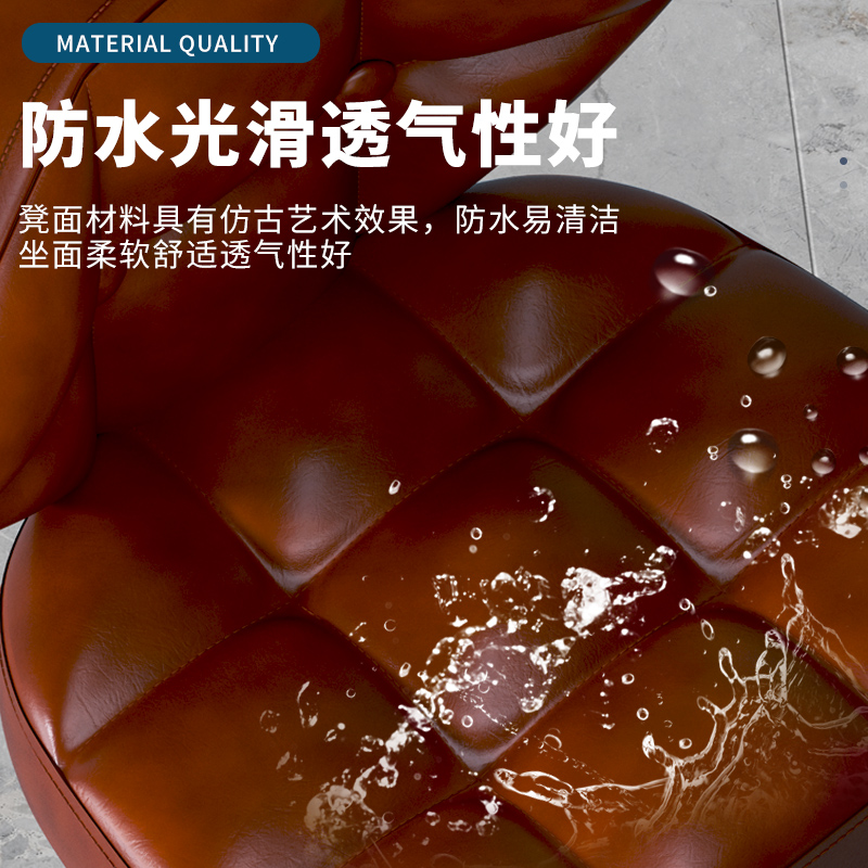 现代吧台椅家用靠背酒吧椅旋转升降高脚凳收银台接待岛台吧凳