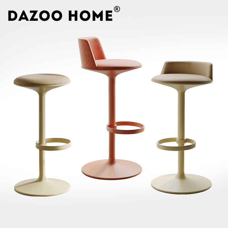 现代高端吧台椅酒吧奶茶店咖啡店高脚椅凳设计师家用岛台椅子