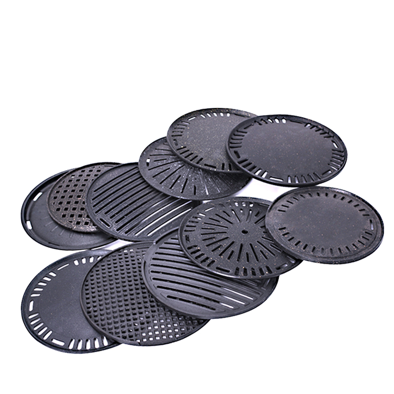 韩式烤肉烤盘商用炭火烤肉炉碳烤盘烧烤盘烤肉盘炭烤圆形家用不粘