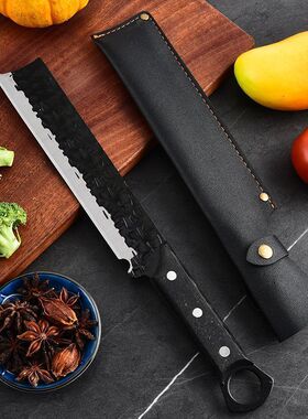 工厂直供斩切刀网红锻打锋利砍骨砍柴刀带指环户外砍树枝劈柴刀