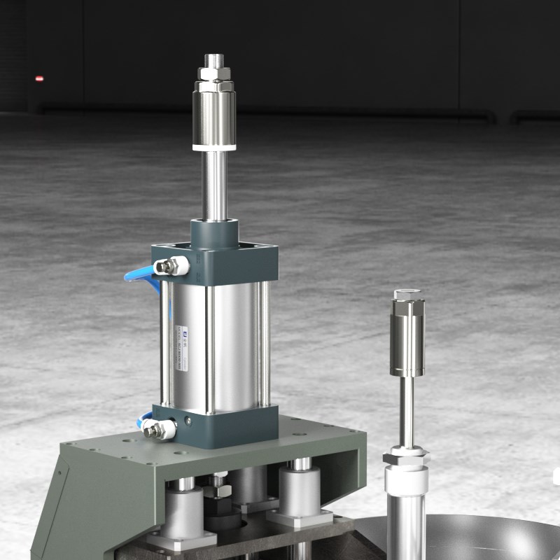 小型冲压气动可调行程气缸大全大推力长行程CJ2//X100-