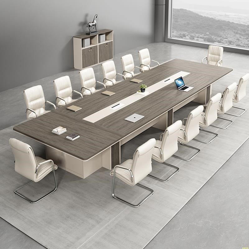 会议桌长Q桌加厚大型现代培训桌办公室长条桌洽谈会客桌椅组,商业/办公家具,会议桌,淘宝优惠券,粉丝福利购,淘宝优惠卷