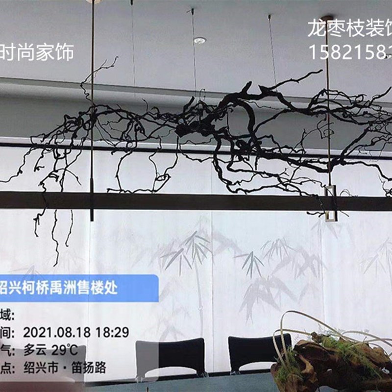 龙枣树枝天然弯曲造型枝条干支艺术插花软装材料枯枝森系创意摆件