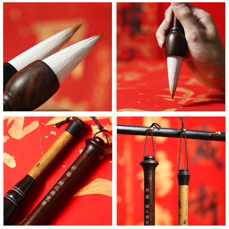 国家非遗传人 佘征军制 级毛笔大提斗抓笔 特大号狼毫兼毫纯羊毫,文具电教/文化用品/商务用品,毛笔,淘宝优惠券,粉丝福利购,淘宝优惠卷