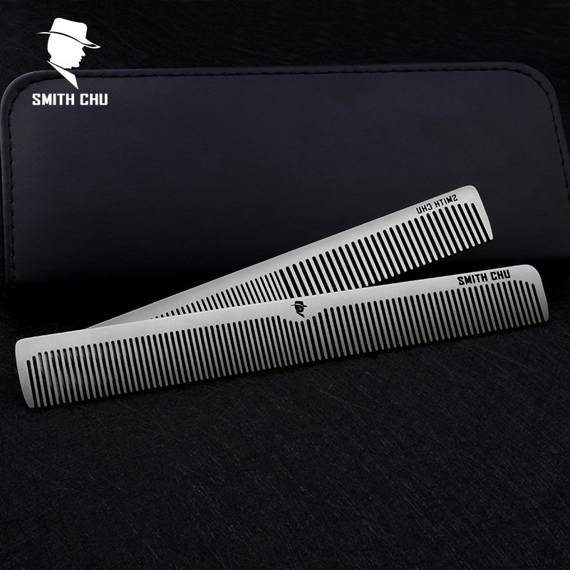 剪发梳子发型师男士平头梳美发梳子女发全钢理发梳美发工具