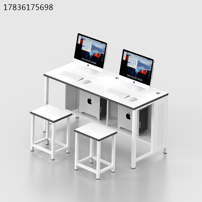 学校机房电脑桌学生微机培训班桌椅计算机语音云教室双人桌子