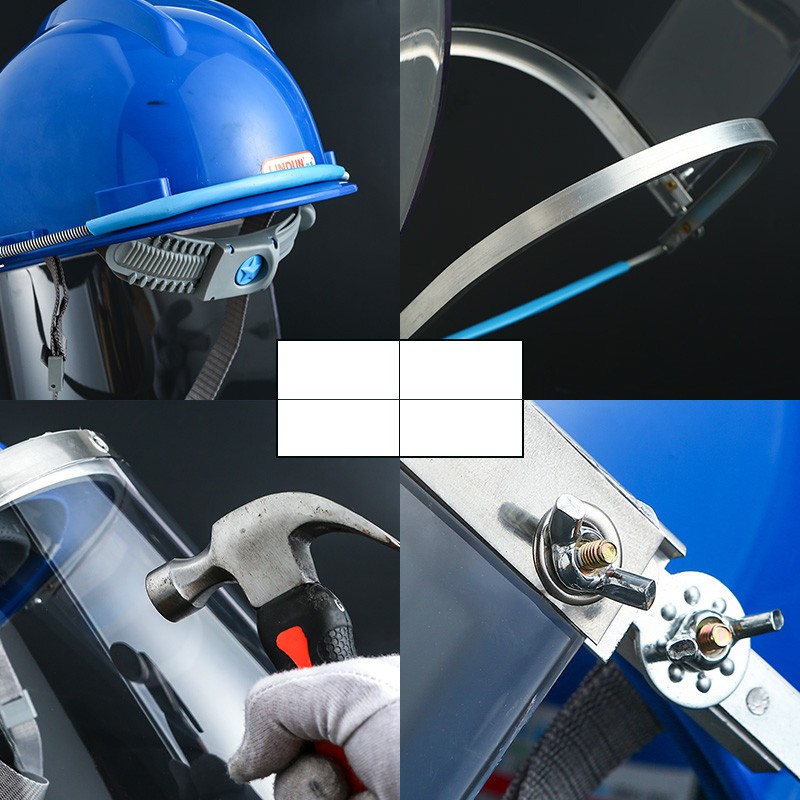 佳护耐高温隔热面屏防护面罩防化学隔热面罩炼钢铝厂面罩配安全帽