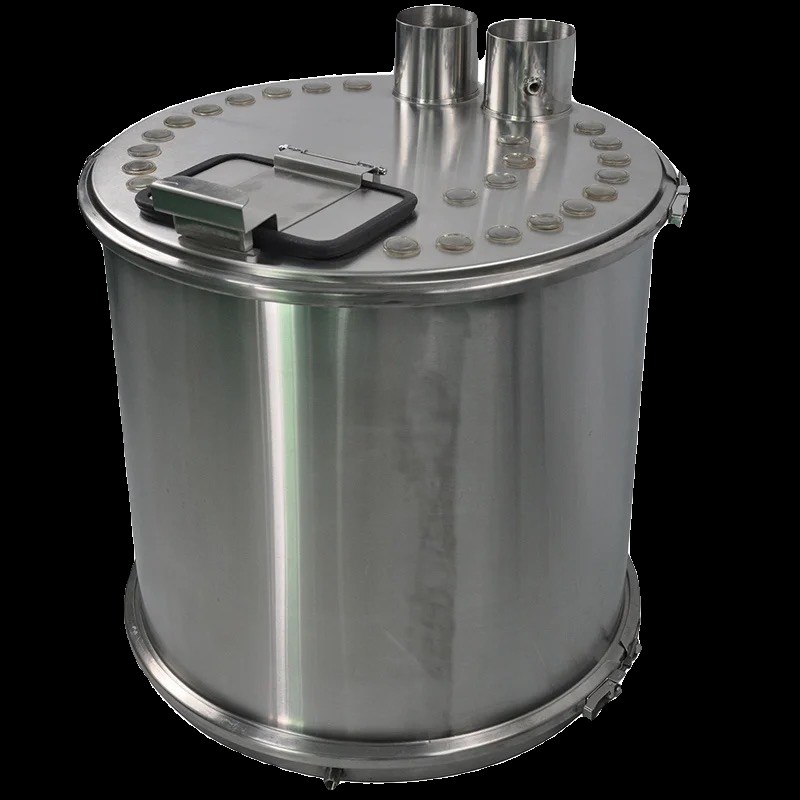 不锈钢供粉桶方形粉桶圆形硫化桶静电喷塑机流化桶大容量集中供粉